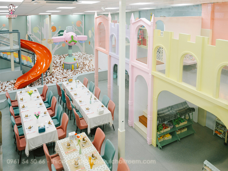 BIYOKI Family & Kids Coffee - quán cà phê có khu vui chơi trẻ em tại HCM.