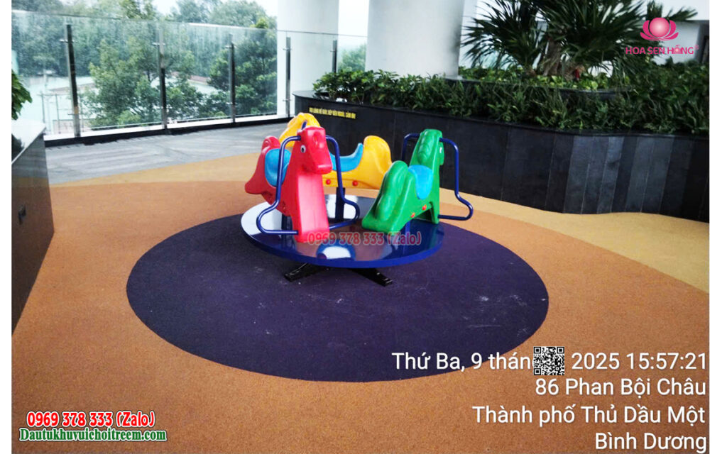 Thi công sân chơi ngoài trời chung cư The Maison TDM