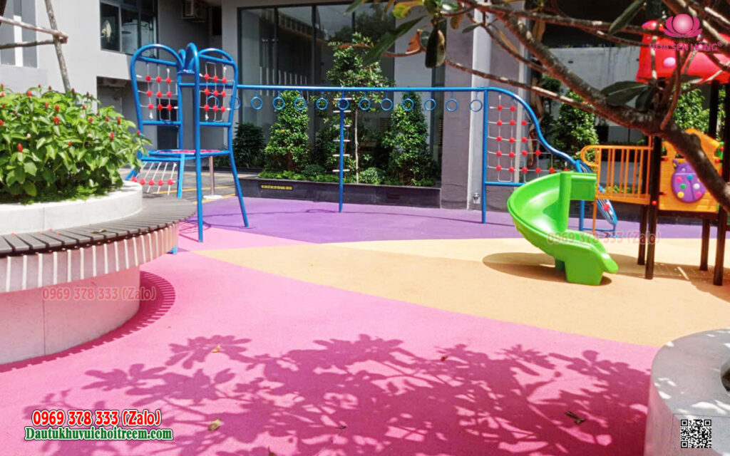 Thi công sân chơi ngoài trời chung cư The Maison TDM