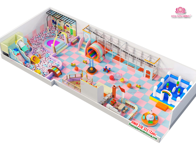 công trình lắp đặt khu vui chơi tại Bà Rịa