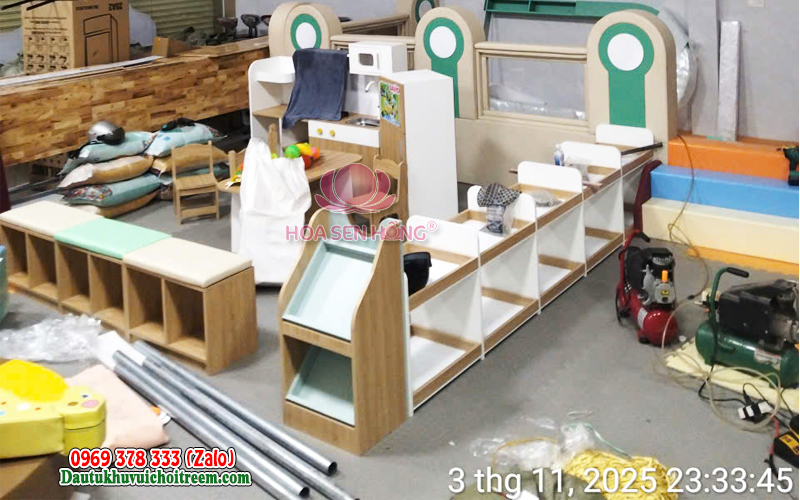 THI CÔNG KHU VUI CHƠI TRẺ EM GIRA KID, 180m vuông. 20 Thi công khu vui chơi trẻ em gira kid