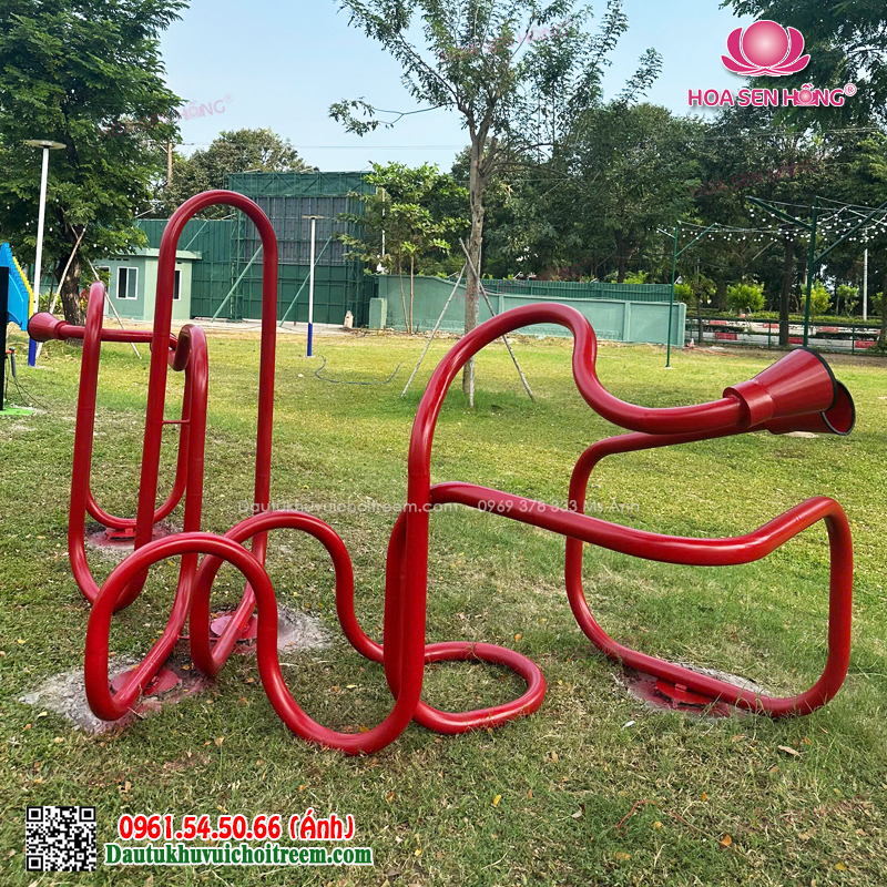 Lắp đặt khu vui chơi ngoài trời - Đồ chơi loa tương tác 4 đầu 