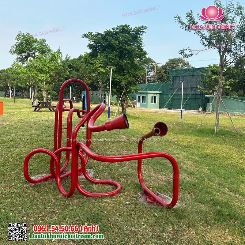 Lắp đặt khu vui chơi ngoài trời - Đồ chơi loa tương tác 4 đầu 